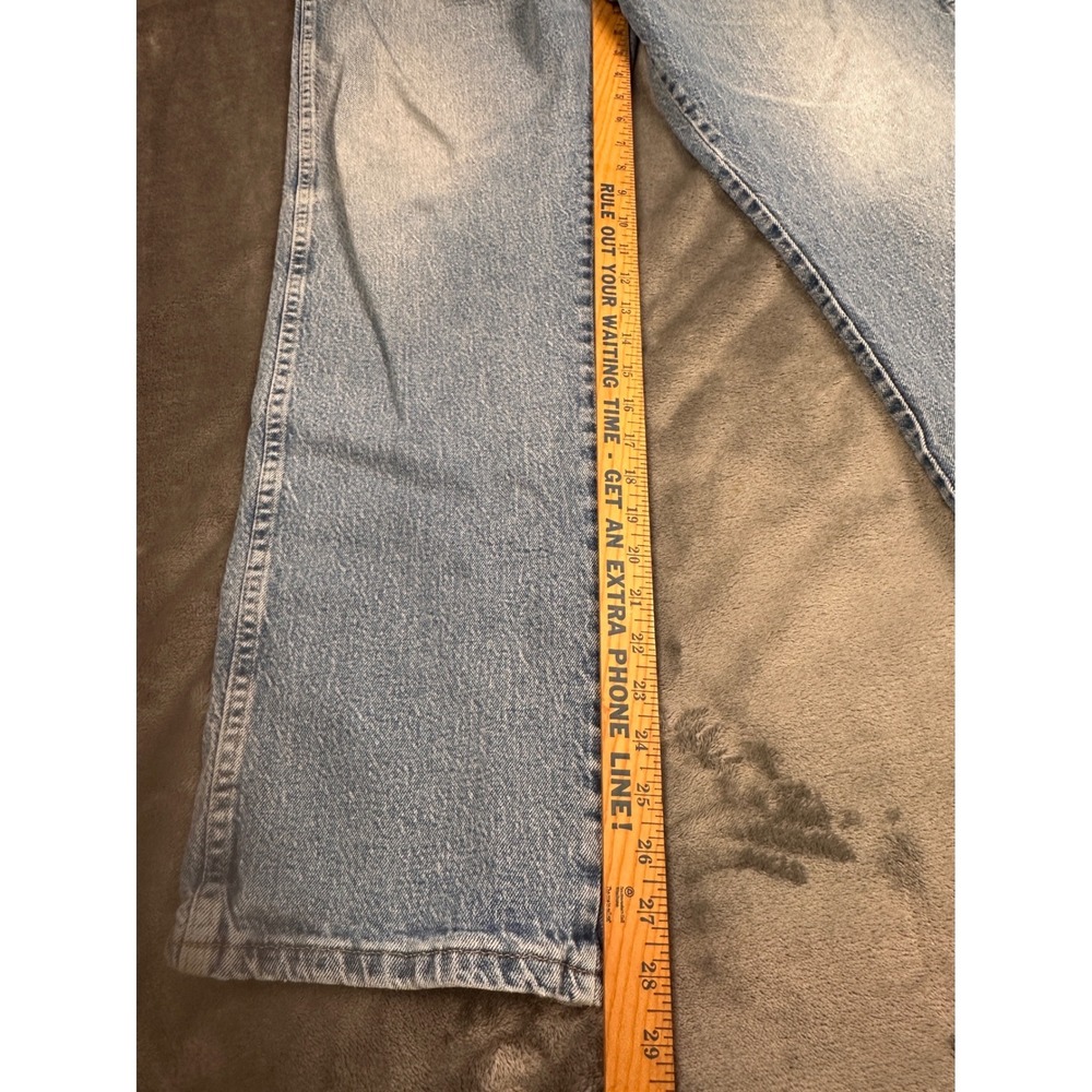 Wrangler Regular Fit Light Wash Denim Jeans 38x30 855WAQD Mens Blue Straight Leg - Picture 12 of 12